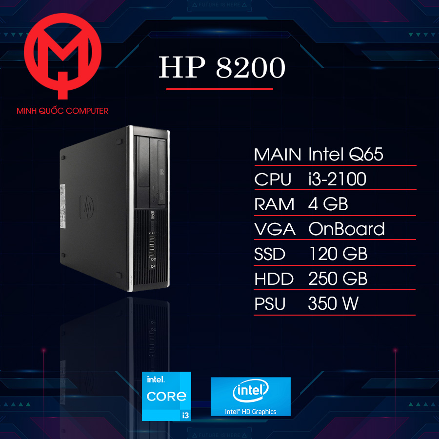 HP 6200 chạy   ( i3 2100 / 4gb / ssd 120gb ) lựa chọn thú vị dành cho văn phòng